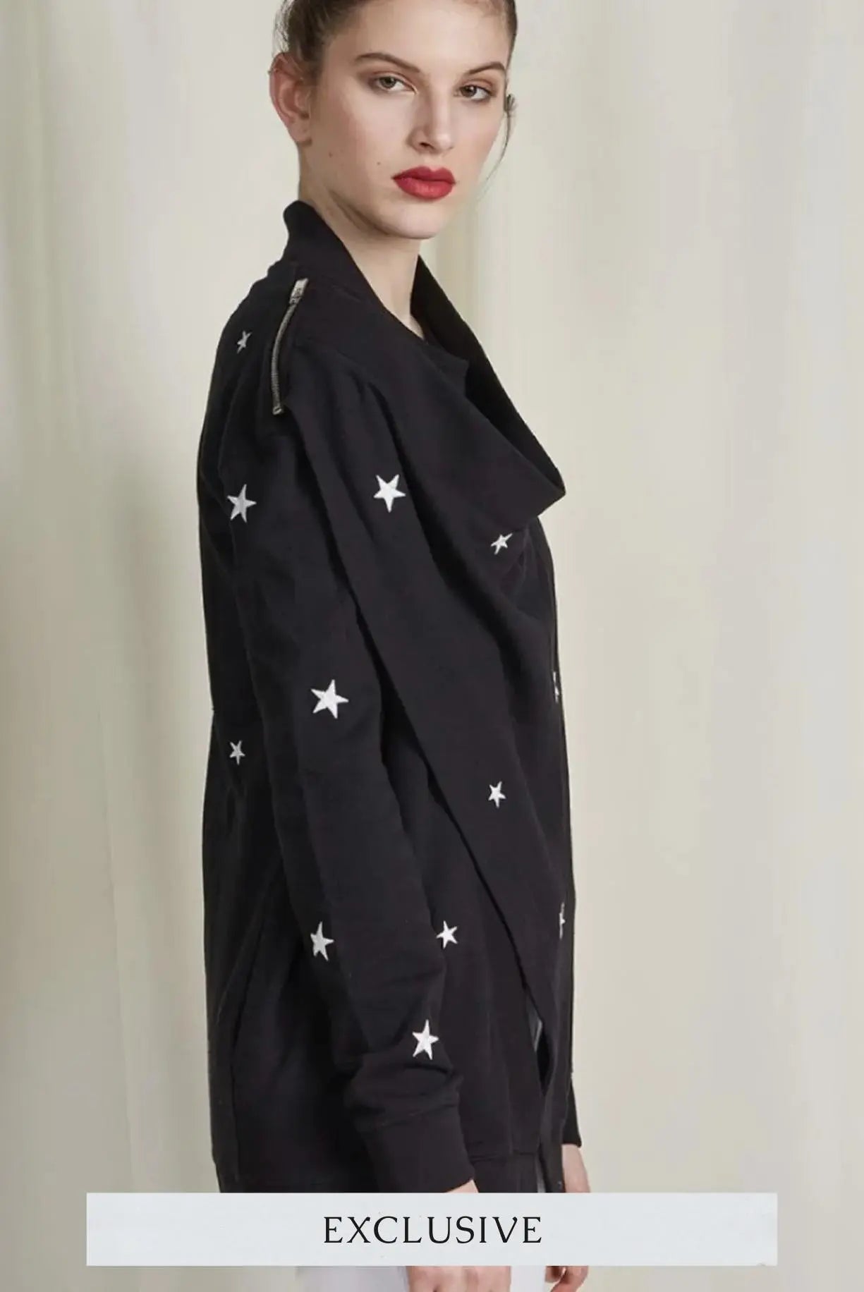 FALLING STAR CARDIGAN | BLACK BSB