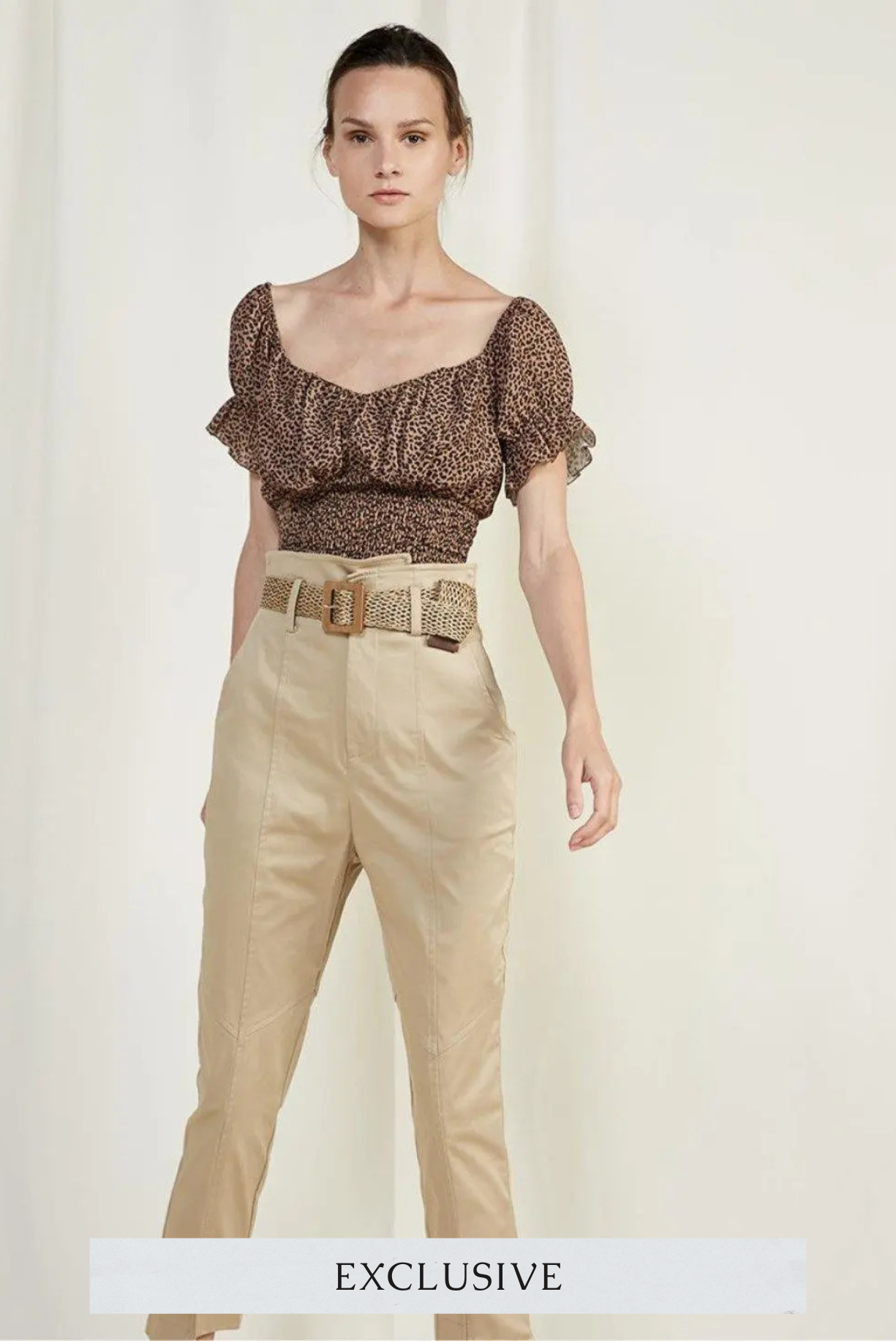 ATHENS VOICE -TROUSERS WITH BELT | BEIGE