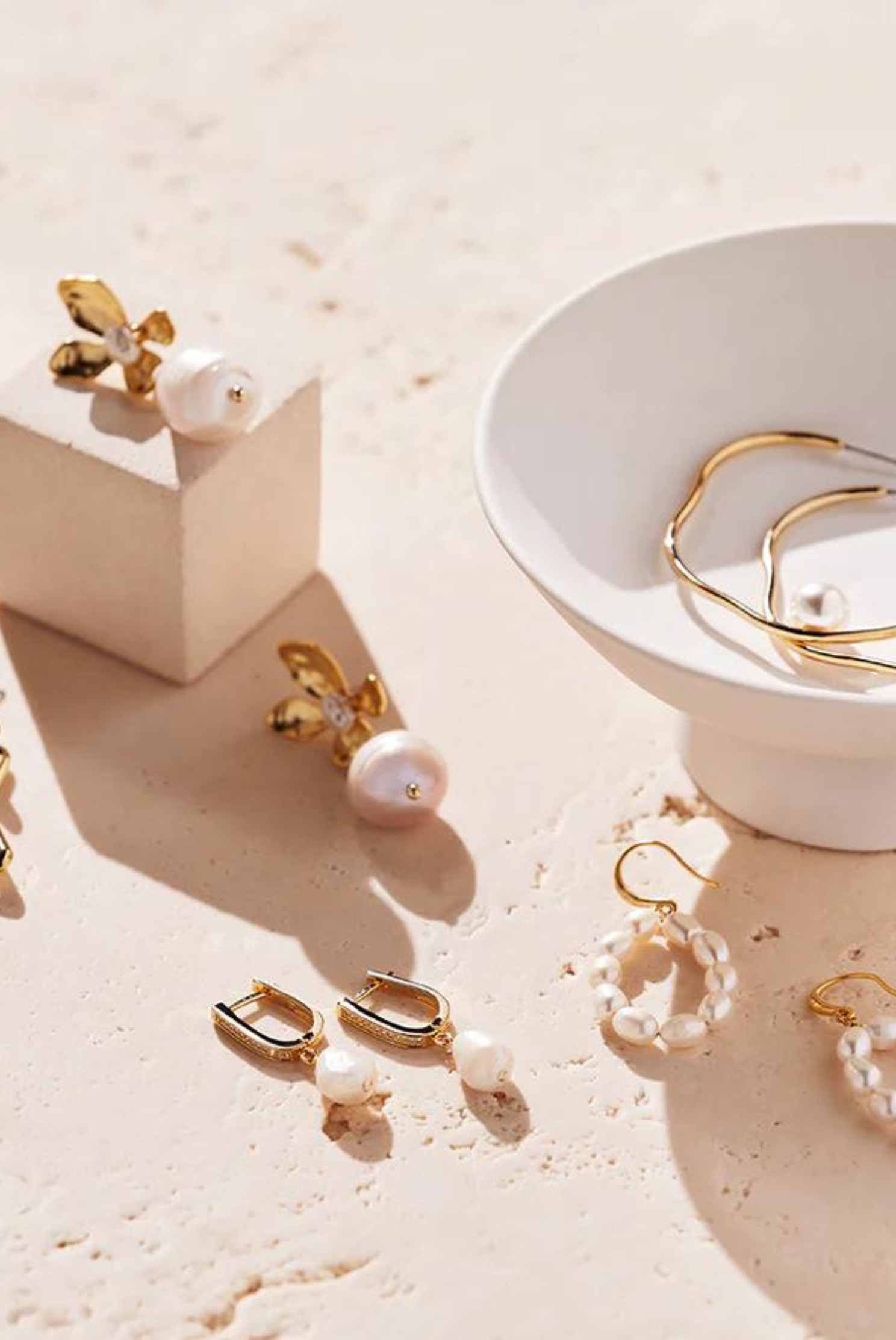AMARI PEARL EARRINGS | GOLD PLATED - Saint Australia Boutique