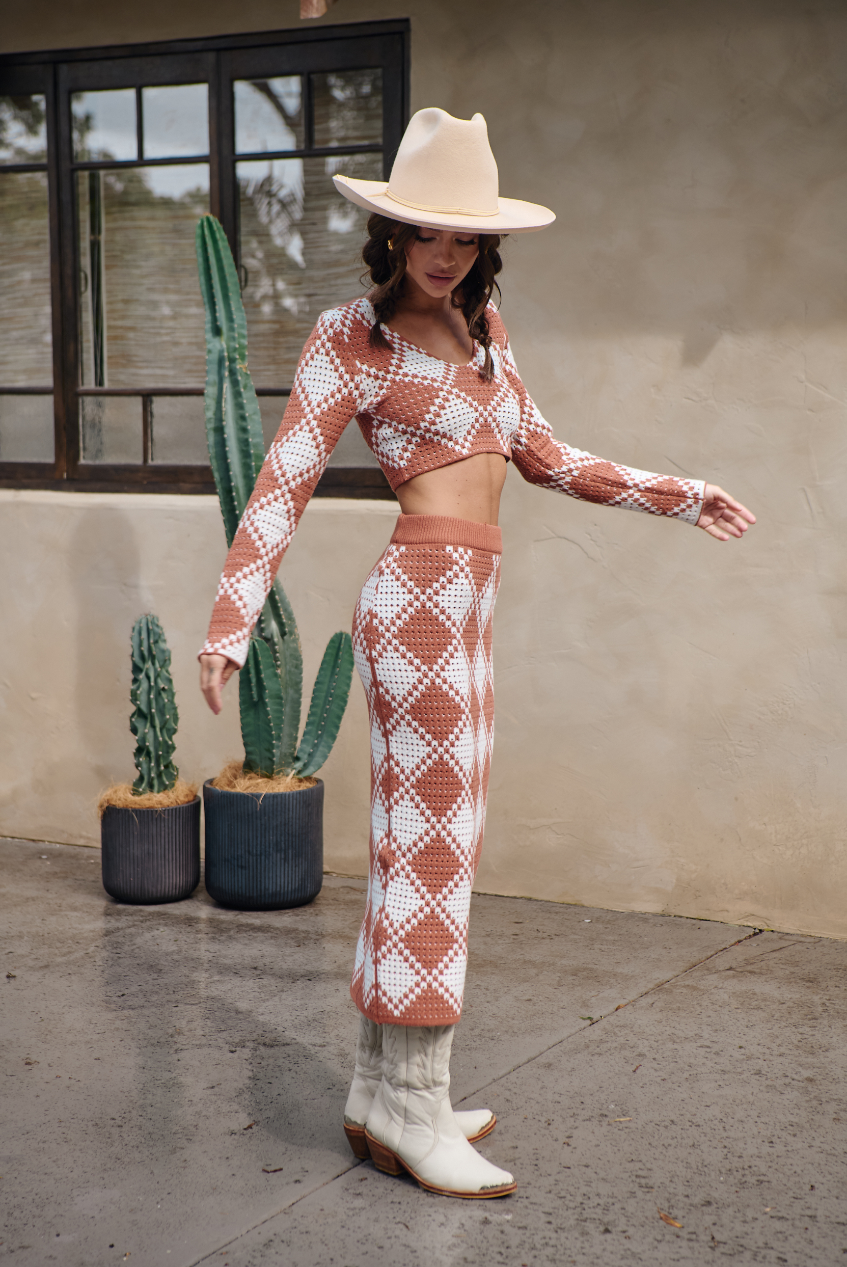 MANDY KNIT SET |  TERRACOTTA