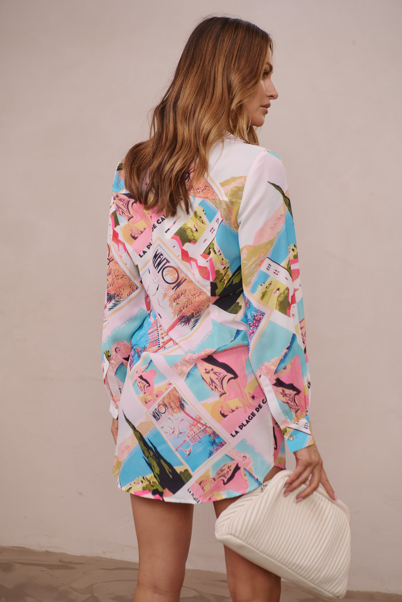 BLISS SHIRT DRESS | VACAY PRINT