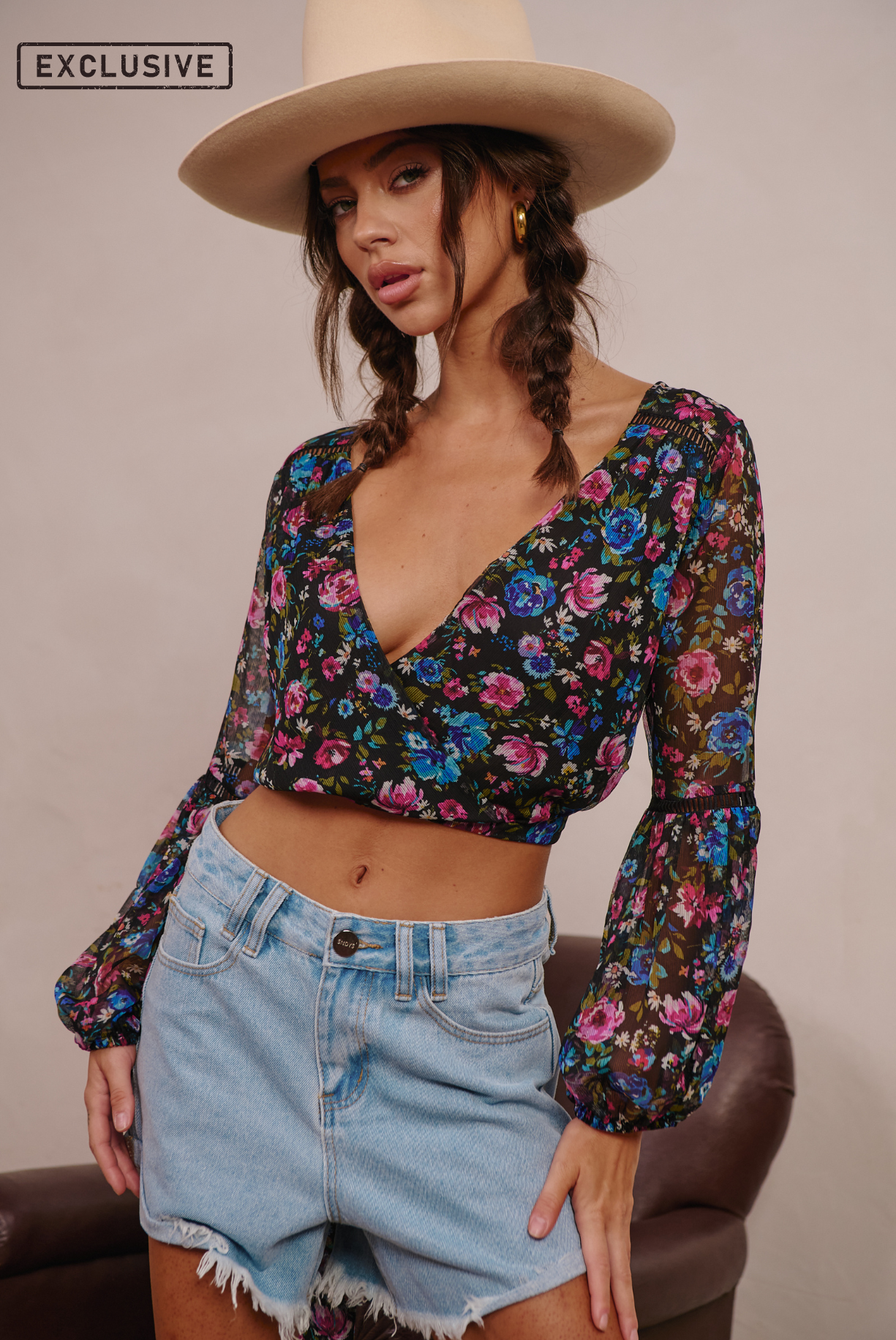 BELLA WRAP TOP | FLORAL