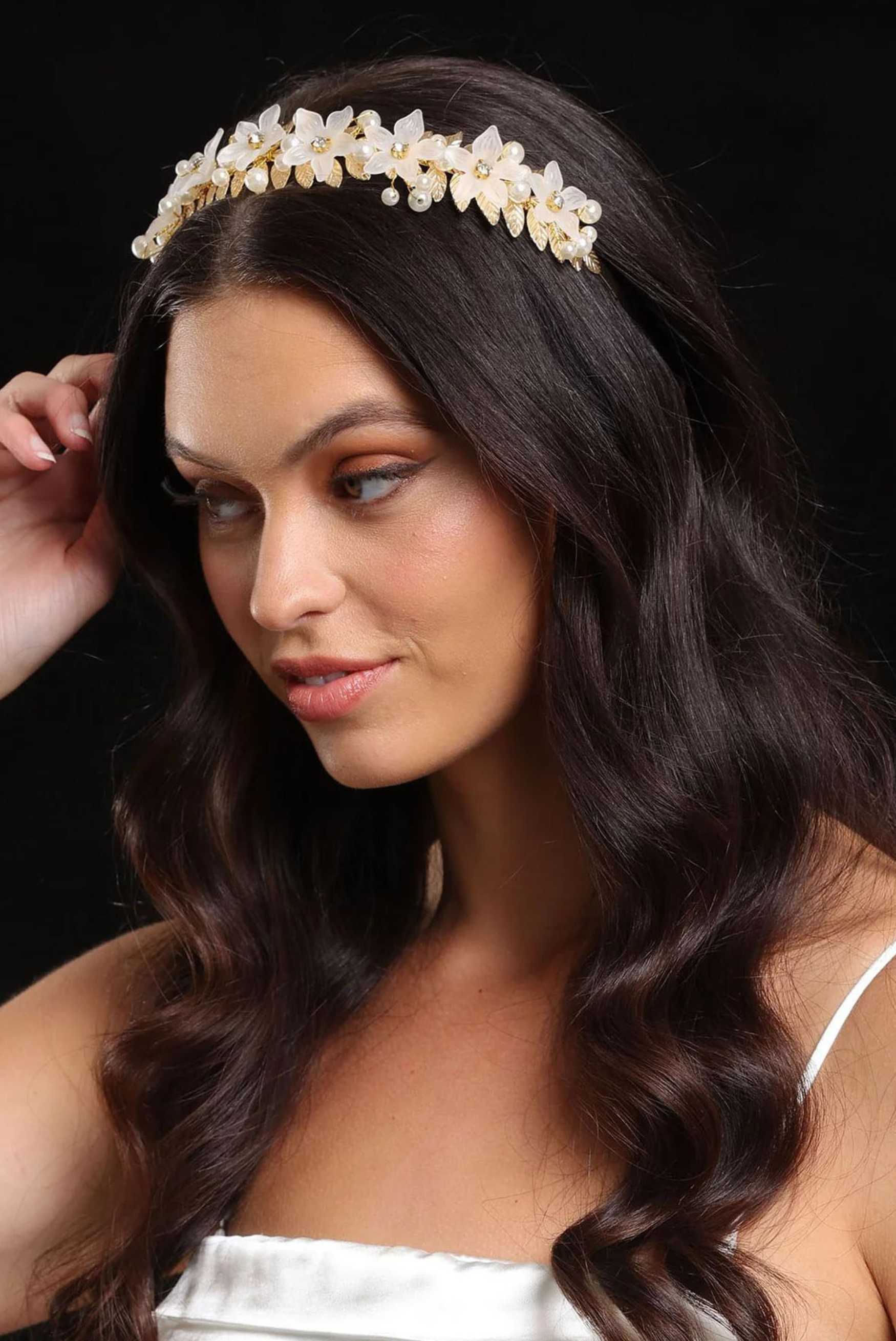 Fleur Headband in Gold