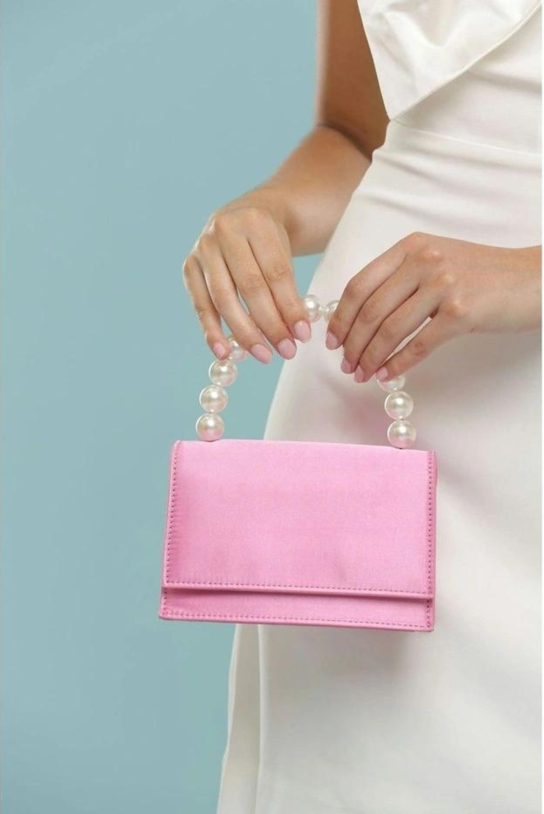 Melanie Top Handle Bag in Candy Pink