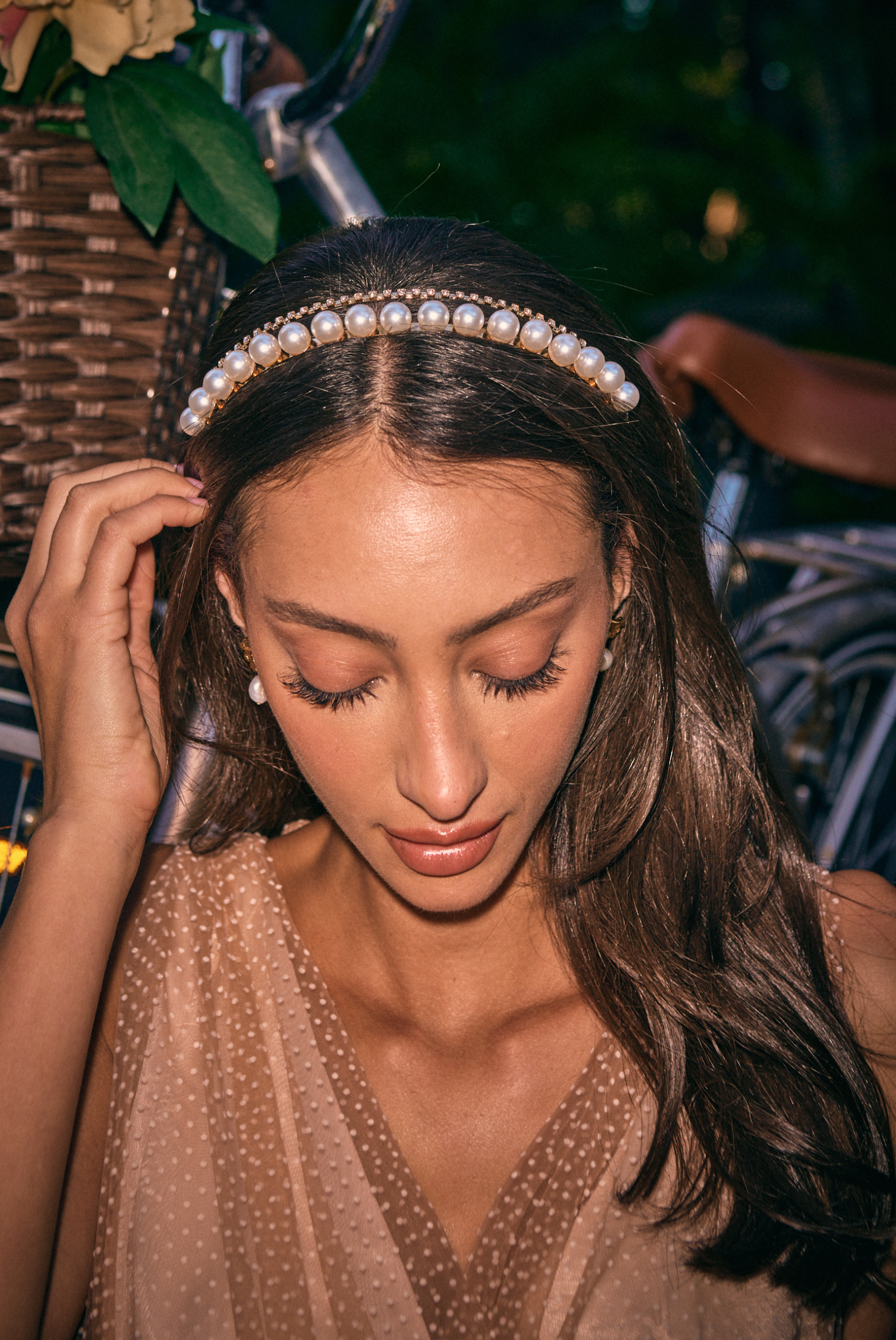 JODIE HEADPIECE | GOLD/PEARL