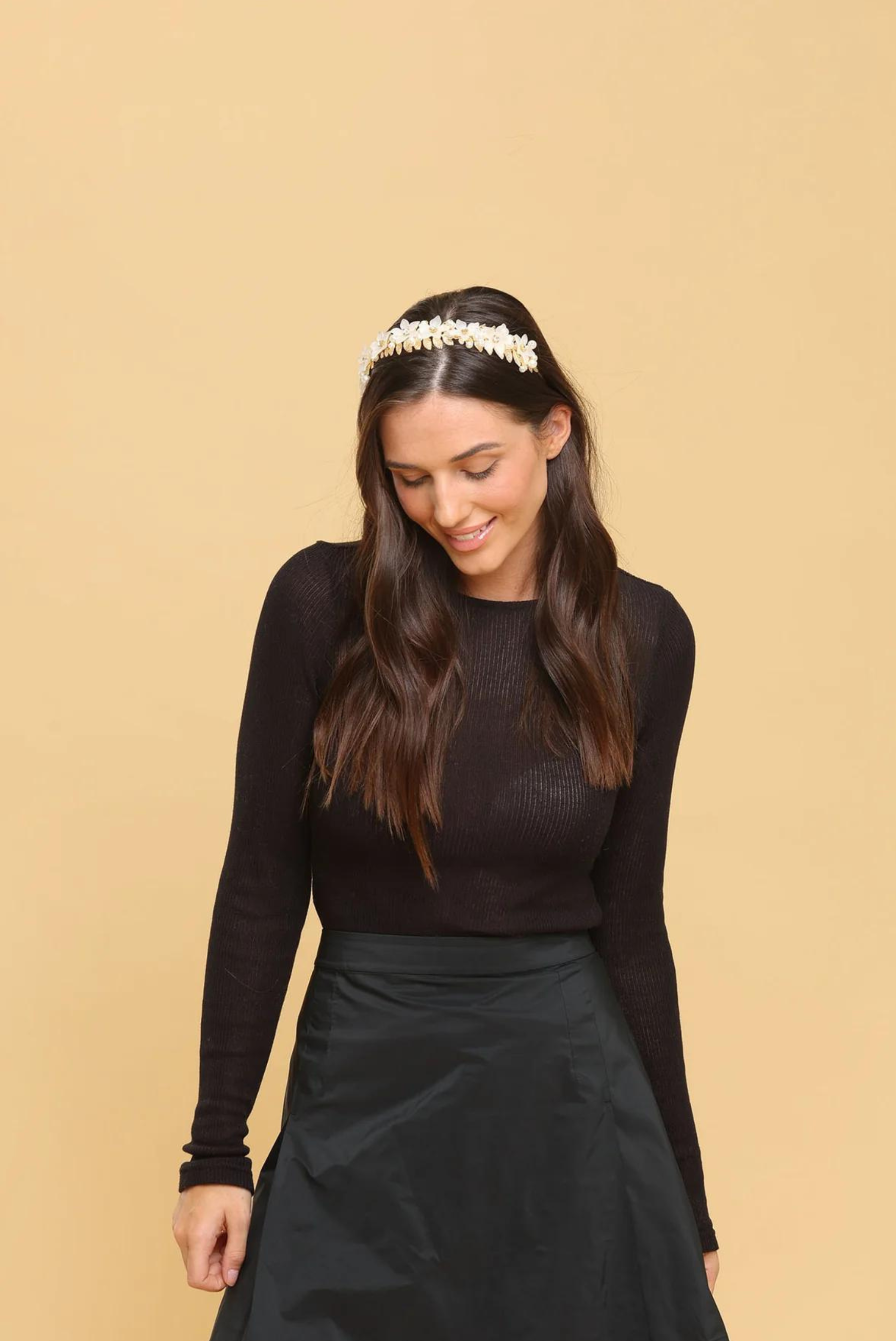 Fleur Headband in Gold