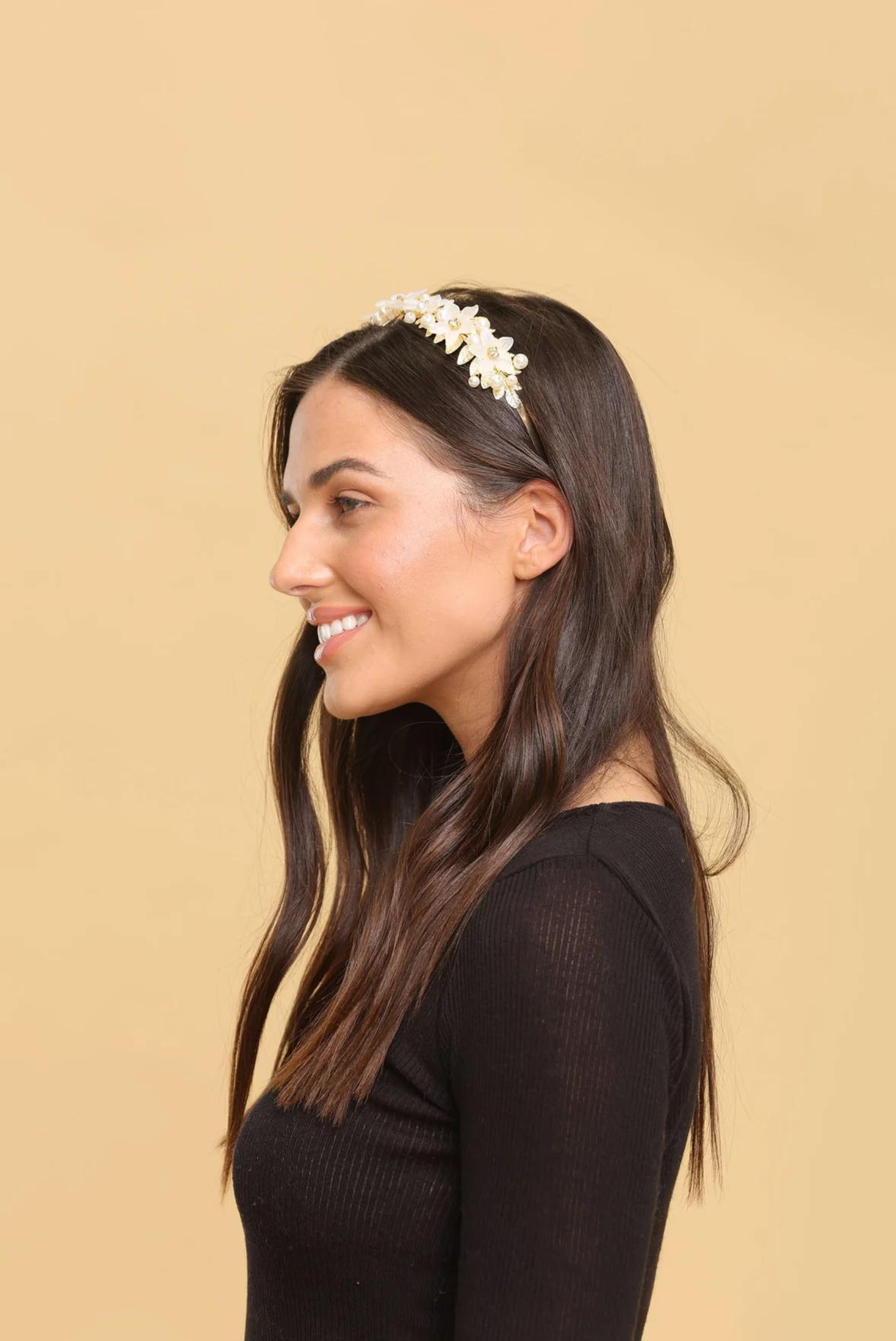 Fleur Headband in Gold