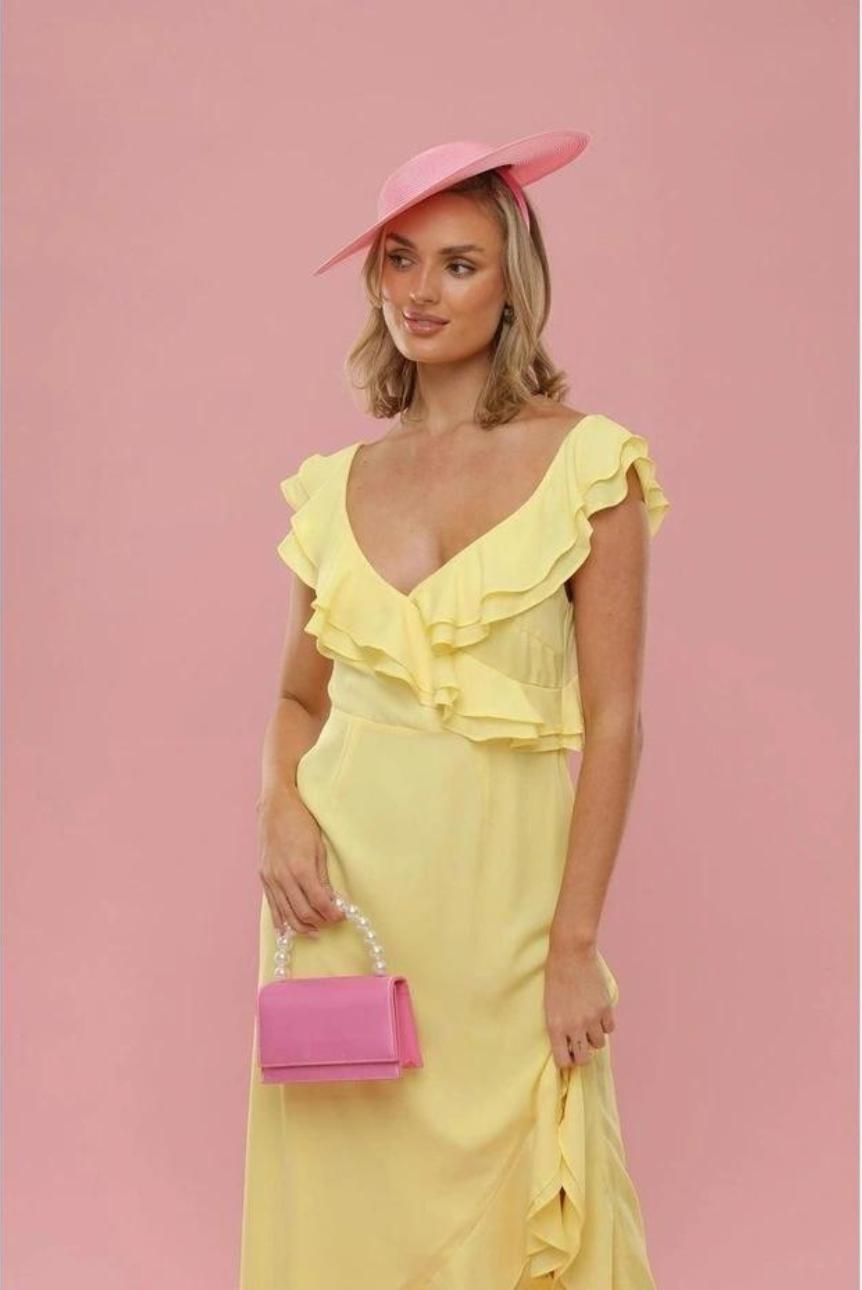 Melanie Top Handle Bag in Candy Pink