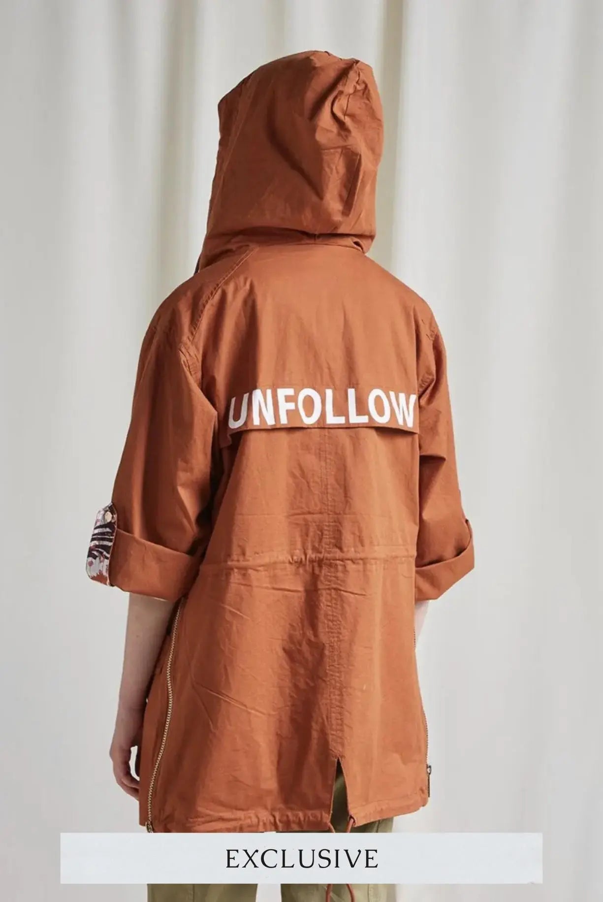 UNFOLLOW PARKA WITH HOOD | TERRACOTTA BSB