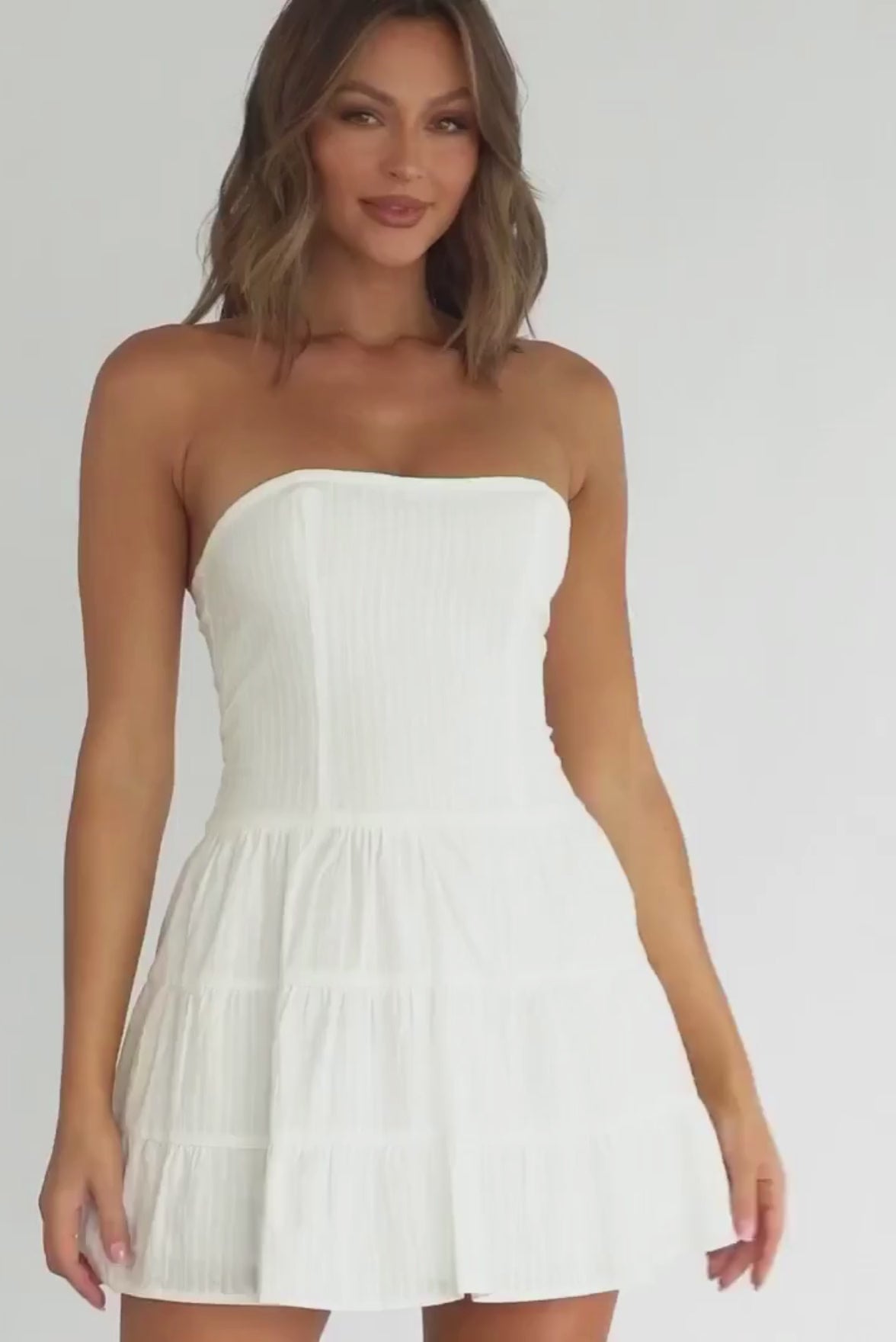MONICA MINI DRESS | WHITE - Saint Australia Boutique