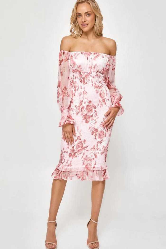 BRODIE DRESS | PINK FLORAL STYLE STATE