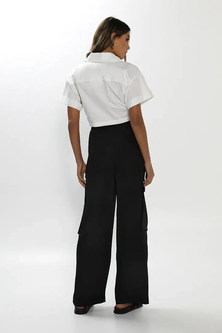 FRASER BLACK CARGO PANTS by MADISON THE LABEL - Saint Australia Fashion 