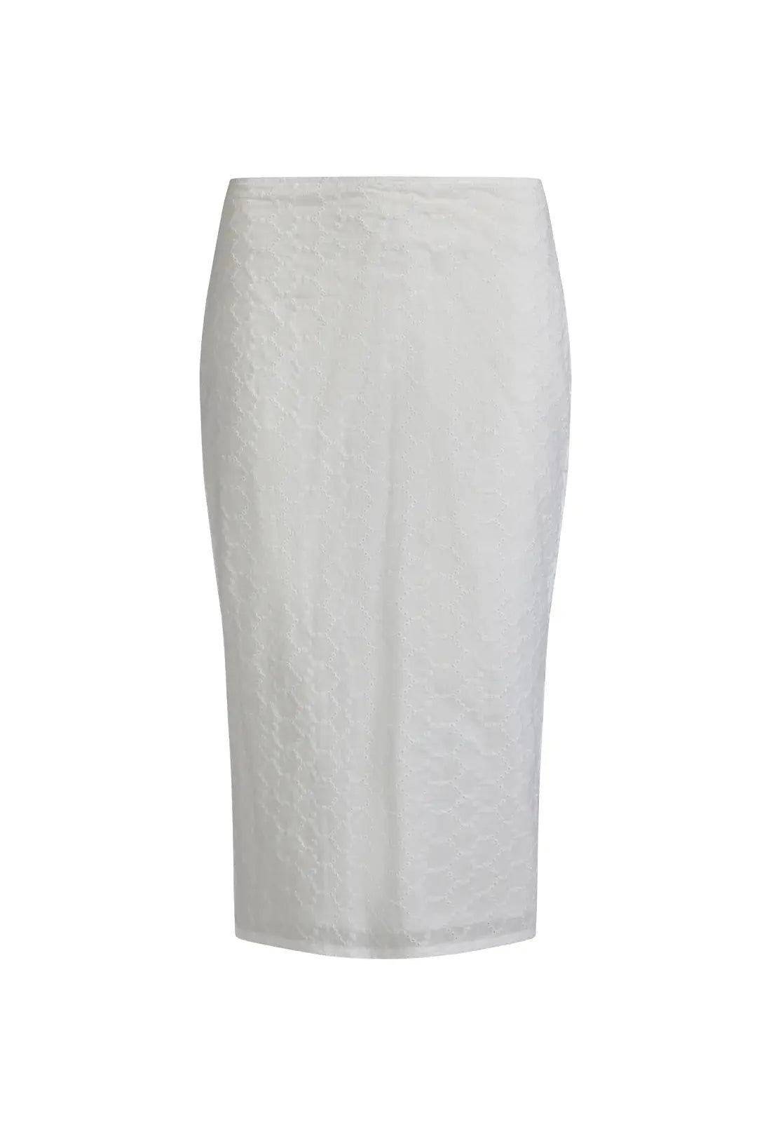 JEN TEXTURE MAXI DRESS LOW WAISTED - WHITE - Saint Australia Fashion 