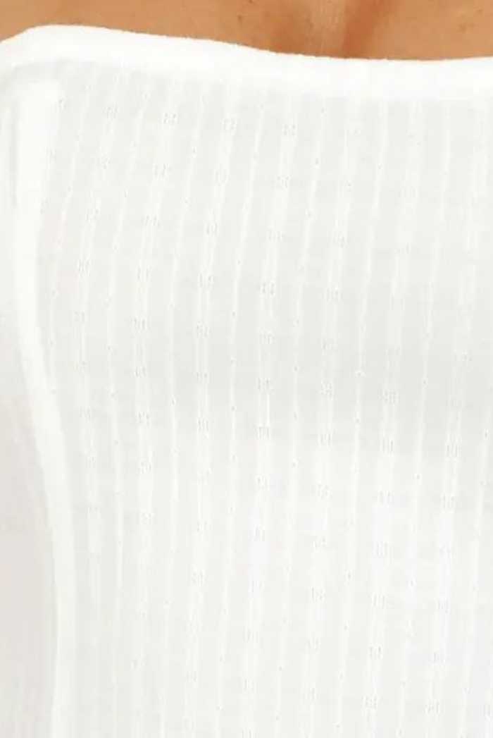 MONICA STRAPLESS WHITE TEXTURE MINI DRESS - Saint Australia Fashion 
