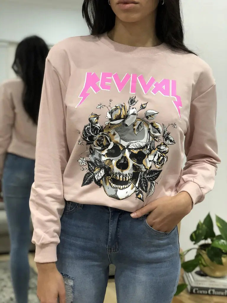 REVIVAL SWEATER | PINK PAPER HEART