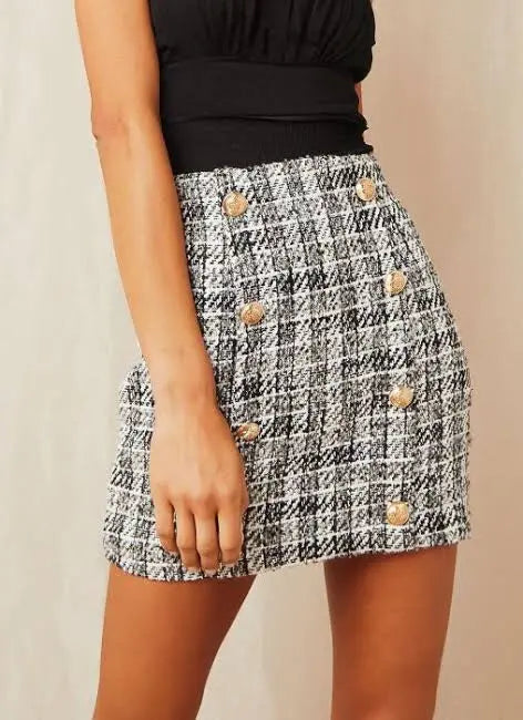 THE SOUTH BANK SKIRT | BLACK TWEET LIONESS
