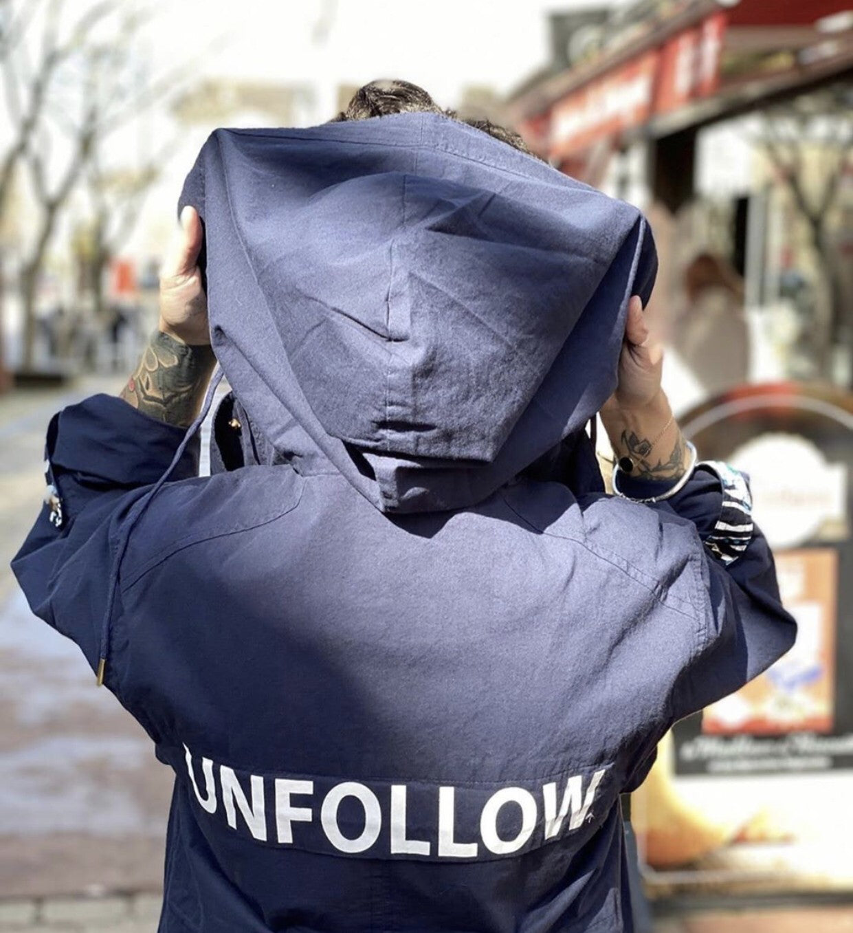 UNFOLLOW PARKA WITH HOOD | NAVY BSB