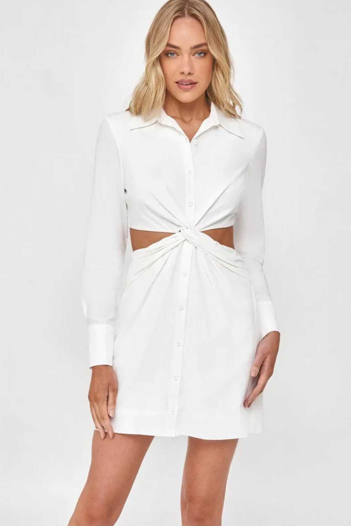 VALENCIA SHIRT DRESS | WHITE WINNIE & CO
